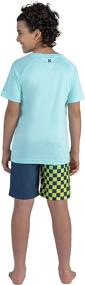 img 1 attached to 👕 Stay Protected in Style with Hurley Boys Guard Shirt - Green Swimwear for Boys