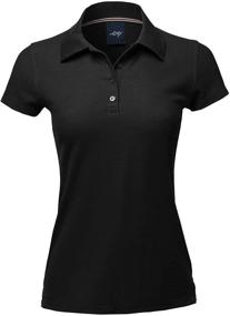 img 3 attached to 👕 A2Y Women's Basic Casual Essentials: 4-Button Junior-Fit PK Cotton Pique Polo Shirt - Shop Now!