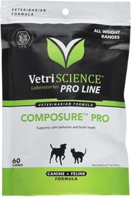 img 3 attached to VetriScience Composure Pro Bite Size Chews - Chicken Flavor Pet Relaxants & Anti-Anxiety Treatment - 60 Soft Chews for Dogs and Cats