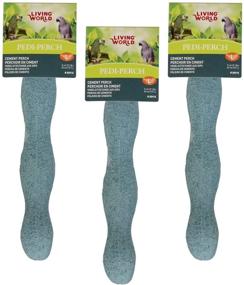 img 1 attached to 🐦 Living World Pedi-Perch, Large Size, Assorted Colors, Pack of 3