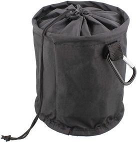 img 2 attached to 👕 7Penn Empty Clothespin Bag: Dust Resistant Outdoor Black Clothespin Holder Storage Bags with Clip Hanger