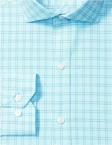 img 1 attached to 👔 Non-Iron Tailored Cutaway Collar Shirt: Buttoned Pattern