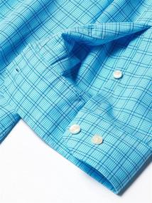 img 2 attached to 👔 Non-Iron Tailored Cutaway Collar Shirt: Buttoned Pattern