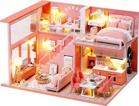 img 4 attached to Rylai Miniature 🏠 Dollhouse with Architectural Furniture