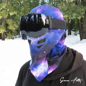 img 2 attached to 🧤 Stay Warm and Protected: Full Balaclava Ski Face Mask for Snowboarding & Cold Winter Sports