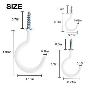 img 3 attached to 🧲 Maximize Convenience with UNEEDE Hanging Ceiling Coated Screw