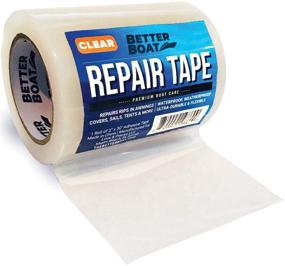 img 4 attached to 🛠️ Waterproof Fabric Repair Tape for Boat Covers, Canvas, RV Awning, Tents, Pontoons, Bimini Tops, Sailboat Dodger - 30 FT x 3