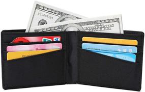 img 2 attached to Minimalist Fabric Wallet Bifold Blocking Men's Accessories in Wallets, Card Cases & Money Organizers