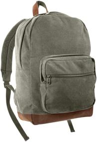 img 3 attached to Rothco Canvas Teardrop Pack Black Leather