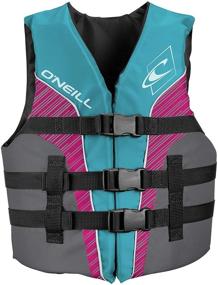 img 3 attached to 🏊 O'Neill Wetsuits Youth Superlite USCG Life Vest: Turquoise/Berry/Smoke White, 1sz - The Ultimate Water Safety Gear for Young Swimmers