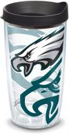 🏈 tervis 16oz philadelphia eagles insulated tumbler cup - made in usa, double-walled design keeps drinks cold & hot, genuine nfl product logo