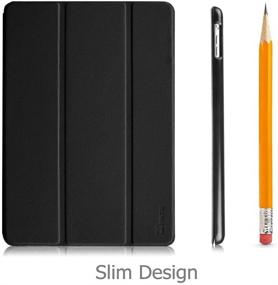 img 2 attached to 📱 Fintie Slimshell Case for iPad Air 9.7'' - Ultra Lightweight Stand Smart Protective Case Cover with Auto Sleep/Wake Feature for iPad Air (1st Generation 2013 Model), Black with Improved SEO