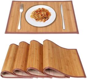 img 4 attached to 🌟 Keep Your Table Beautiful with Marscool Stain Resistant Heat Resistant Placemats