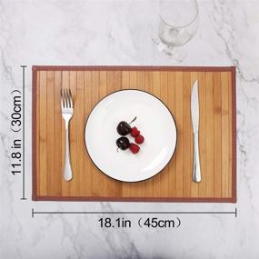 img 3 attached to 🌟 Keep Your Table Beautiful with Marscool Stain Resistant Heat Resistant Placemats