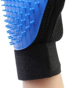 img 2 attached to 🐾 Efficient Deshedding Glove for Pets: Gentle Grooming & Massage Mitt - Perfect for Dogs with Long & Short Fur - 1 Pack