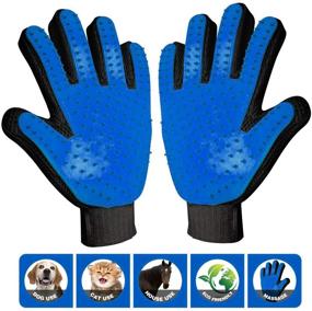 img 3 attached to 🐾 Efficient Deshedding Glove for Pets: Gentle Grooming & Massage Mitt - Perfect for Dogs with Long & Short Fur - 1 Pack