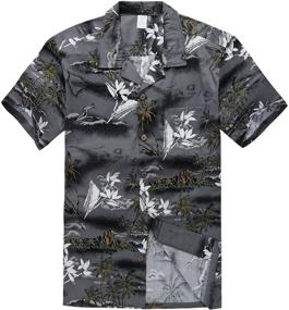 img 2 attached to Young Adult Hawaiian Aloha Surfer Boys' Clothing