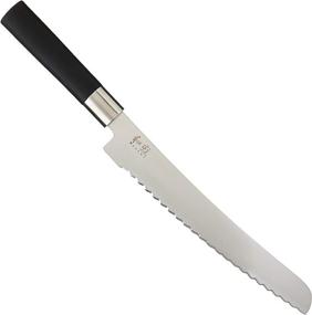 img 4 attached to 🍞 Efficient Cutting with Kai Wasabi Black Bread Knife, 9-Inch