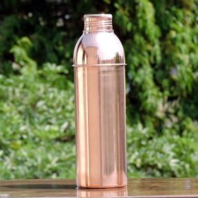 img 3 attached to 🏞️ Discover Ayurvedic Health with HealthGoodsIn: Traveller's Pure Copper Water Bottle for Optimal Well-being