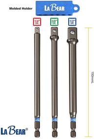 img 3 attached to 💪 Набор адаптеров LaBear 3 штуки: уровень воздействия соединителей 1/4", 3/8" и 1/2" для высокопроизводительных приложений с воздействием.