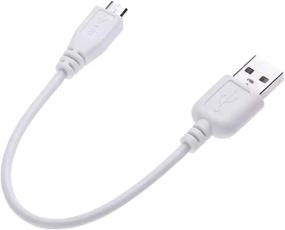 img 1 attached to 🔌 5-Pack 18CM USB 2.0 A to Micro B Sync & Charger Cable, BolAAzul Ultra Short 7-Inch White Micro USB Sync Charger Cord for Samsung, HTC, Motorola, Nokia, Android, Huawei, LG, Xiaomi