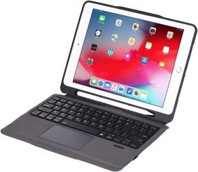 img 4 attached to 📱 INI iPad Keyboard Case 2018 (6th Gen) – 2017 (5th Gen) – Pro 9.7 – Air 2&amp;1 (Black)