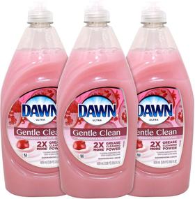 img 1 attached to Dawn Ultra Gentle Clean Dishwashing Liquid: Powerful Grease Cleaning with Pomegranate and Rose Water Scent - Pack of 3, 20.6 Ounce