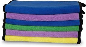 img 4 attached to Nicoko Extra Thick Car Cleaning Rags: Thickened, Super Absorbent Microfiber Towels 🧽 for Cars/Trucks/Household Cleaning - A Superior Choice for Spotless Clean! (Pack of 6)