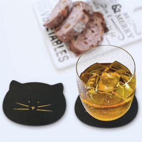 img 2 attached to Koolkatkoo Absorbent Coasters for Drinks - Reusable Coaster Set