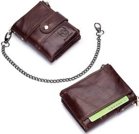 img 2 attached to 🔒 Ultimate Protection: Anti-Theft Leather Blocking Multifunctional Minimalist Accessories for Men