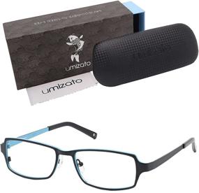 img 4 attached to 👓 Umizato Titanium Blue Light Blocking Computer Glasses - Dual Color Gaming Eyewear for Men Women: Matterhorn in Black Blue - Eye Protection, Improved Sleep, UV Blocker, Anti-Glare Filtering