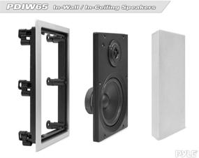 img 3 attached to 🔊 Pyle PDIW65 - Dual Two-Way Stereo Sound Speaker System - In Wall/In Ceiling Mount Flush, 6.5" Midbass, 1/2 Inch Polymer Tweeter - Ideal for Indoor Home Theater (Pair)