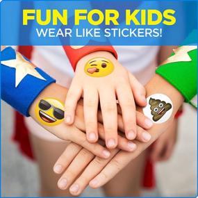 img 3 attached to 🩹 Emoji Shapes Kids Bandages, 20 CT, 3 Pack: Antibacterial Adhesive Bandages for Minor Cuts, Scrapes & Burns - Wearable Stickers - Perfect Stocking Stuffer or White Elephant Gift