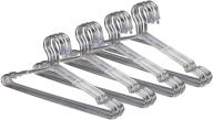 👔 metluck 40 pack stainless steel clothes hangers - heavy duty metal wire hangers, 17.71 inch, silver логотип