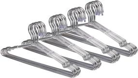 img 4 attached to 👔 METLUCK 40 Pack Stainless Steel Clothes Hangers - Heavy Duty Metal Wire Hangers, 17.71 Inch, Silver