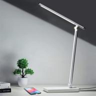 💡 versatile desk lamp: led nightstand light with usb charging port for home, office, and dorm room – adjustable, eye-caring, and convenient логотип