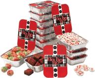 🍪 gia's kitchen christmas cookie tins: set of 12 foil pans with lids for gift giving логотип