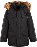 dkny boys winter coat resistant boys' clothing for jackets & coats logo