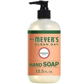 img 4 attached to Geranium Infused Liquid Hand Soap: 2-Pack, 12.5 oz - Enjoy a Refreshing Cleanse!