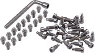 🚲 enhanced spank spike/oozy/spoon pedal pin kit for cycling, deluxe silver & black logo