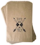 environmentally-friendly kraft paper rustic treat, favor or gift 🌿 bags - pack of 24, made from 100% recycled paper logo