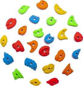 img 3 attached to 🧗 Enhance Your Climbing Wall with Kandi Climbing Holds - 25 Medium Holds for Home or Gym Use