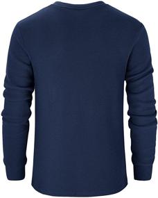 img 2 attached to Unleash Your Style with PINKMARCO Workwear Pocket Henley: Perfect Men's Clothing for Daily Wear