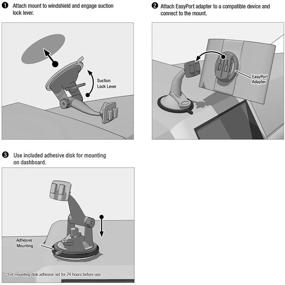 img 1 attached to Узор легкого крепления Windshield Dashboard TomTom EasyPort