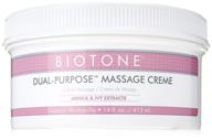 💆 крем для массажа biotone dual purpose - банка 14 унций: профессионального качества, многофункциональный крем для расслабления логотип