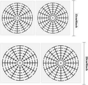 img 3 attached to 🎨 8-Pack Mandala Dotting Stencils - Reusable Templates for Painting and DIY Crafts on Wood, Fabric, Glass, Metal, Walls - 8/12/16 Segment Design