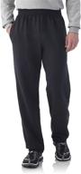 👖 fruit of the loom men's elastic bottom sweatpant: comfortable and stylish loungewear for men logo