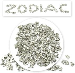 img 3 attached to 📿 JIALEEY Wholesale Bulk Lots Jewelry Making Silver Zodiac Sign Charms Smooth Tibetan Silver Metal Horoscope Charms Pendants DIY for Necklace Bracelet Jewelry Making and Crafting, Set of 9 - 108 Pieces