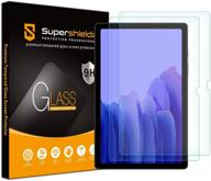 📱 high-quality (2 pack) supershieldz tempered glass screen protector for samsung galaxy tab a7 (10.4 inch) - anti-scratch, bubble-free logo