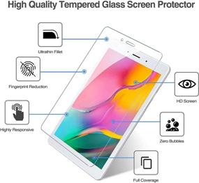img 3 attached to 📱 [2 Pack] ProCase Galaxy Tab A 8.0 2019 Screen Protector T290 T295, Tempered Glass Film Guard for 8.0 inch Galaxy Tab A 2019 Without S Pen SM-T290 (Wi-Fi) SM-T295 (LTE)